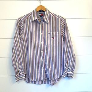 Tommy Hilfiger button down 100% cotton (size 8)
